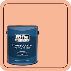 1 gal. #P190-3 Melon Sorbet Extra Durable Satin Enamel Interior Paint & Primer
