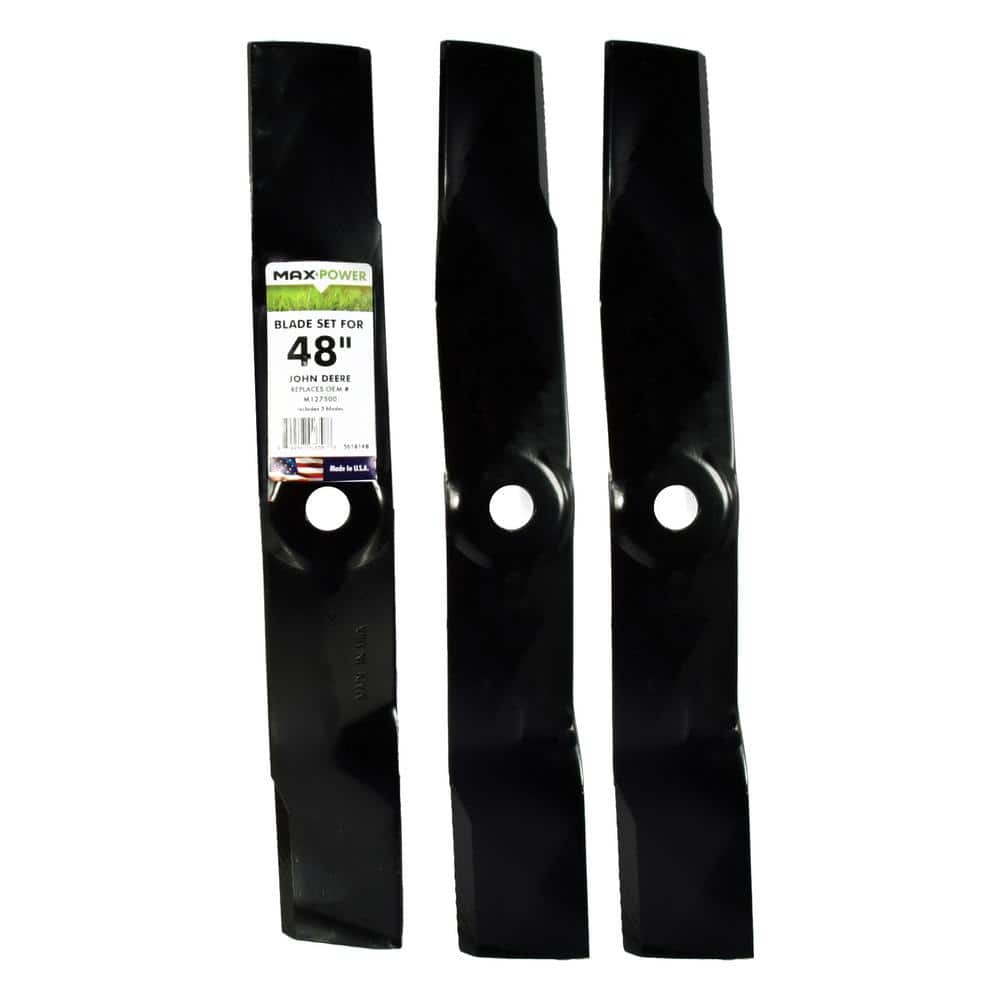 3 Blade Set for Many 48 in. Cut John Deere Mowers Replaces OEM #'s M127500 and M145476 price history on PriceWatchPro