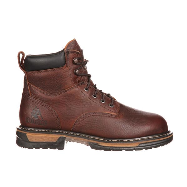ROCKY Men's IronClad Waterproof 6 inch Lace Up Work Boots - Soft