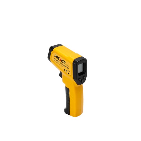 PREXISO Infrared Digital Thermometer, -50 to 550C, Use on Equipment, Parts, Surfaces, Connections, Liquids and More (1-Pack)