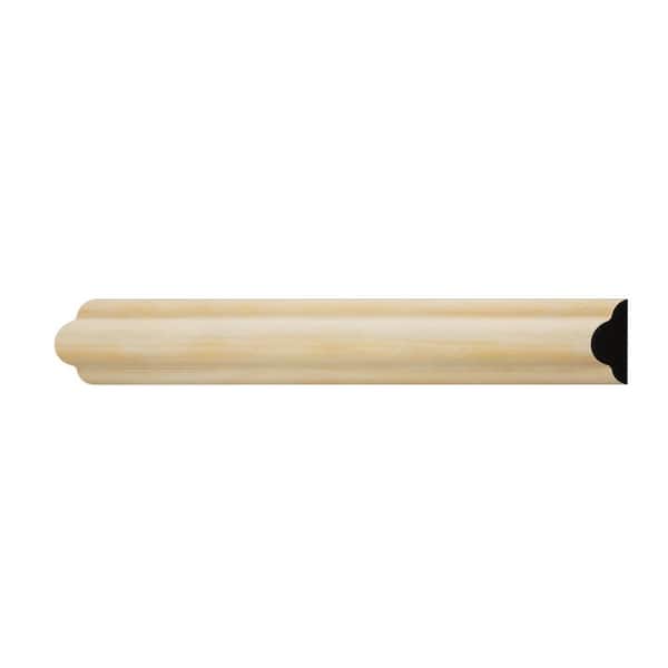 Ekena Millwork WM1215 0.56 in. D x 1.25 in. W x 6 in. L Wood (Pine) Chair Rail Sample