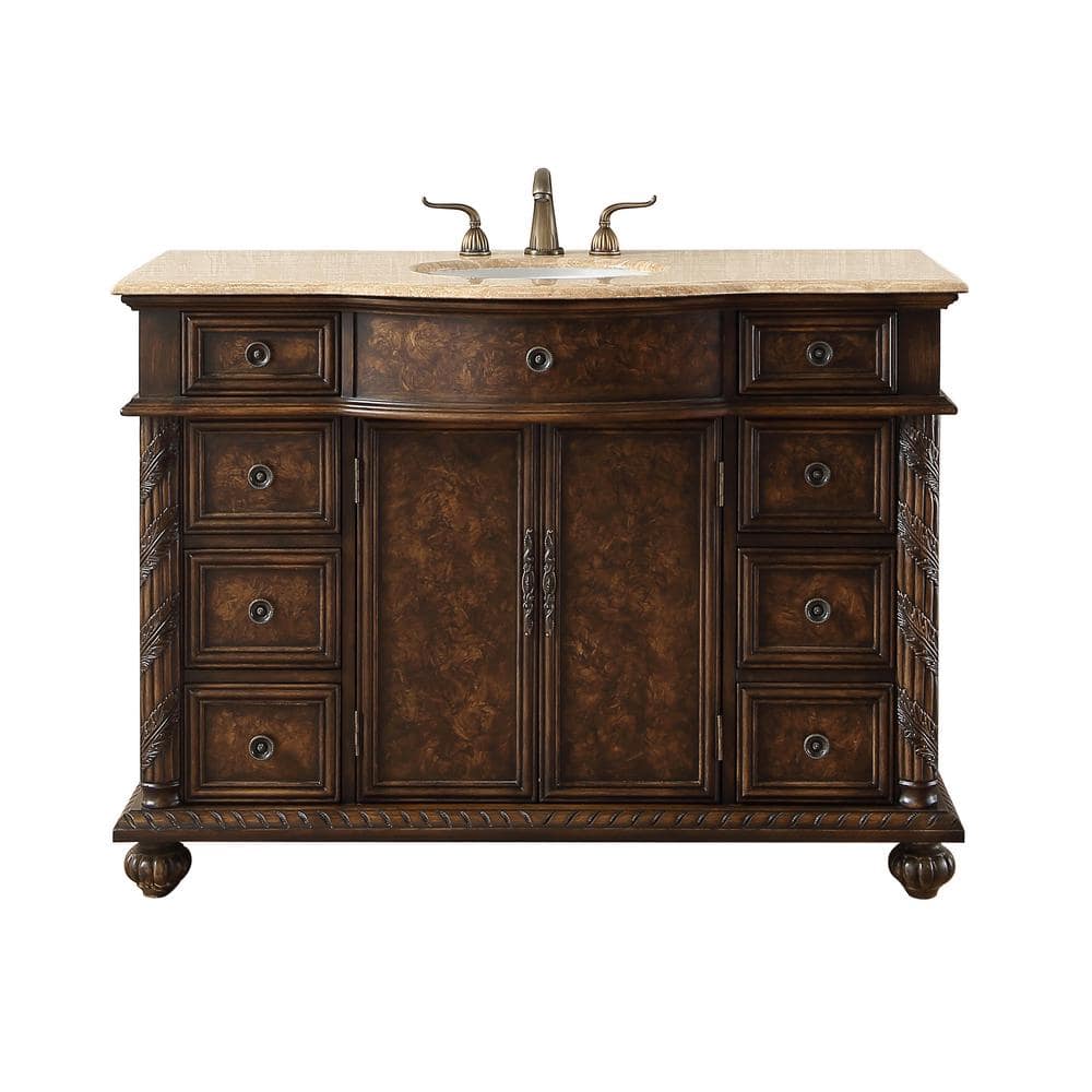 Reginald 48 in. W x 22 in. D. x 36 in. H Single Sink Bathroom Vanity in Eng