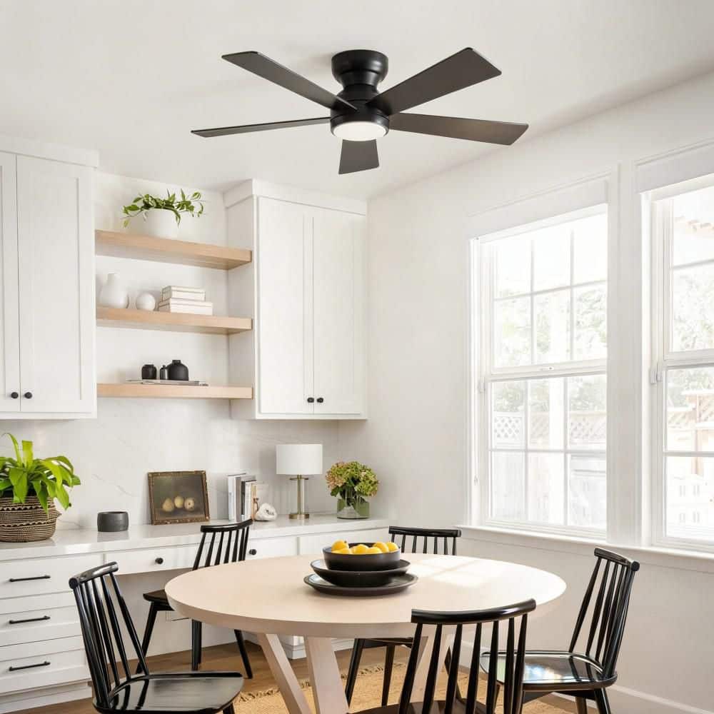 46 in. Black Ceiling Fan w/ Light Quiet DC Motor 6 Speed Reversible Remote Control Timer for Living Room Bedroom Office price history on PriceWatchPro