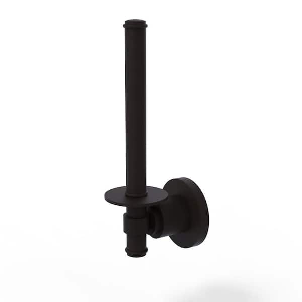 Allied Brass Washington Square Collection Upright Single Post Toilet Paper Holder in Oil Rubbed Bronze