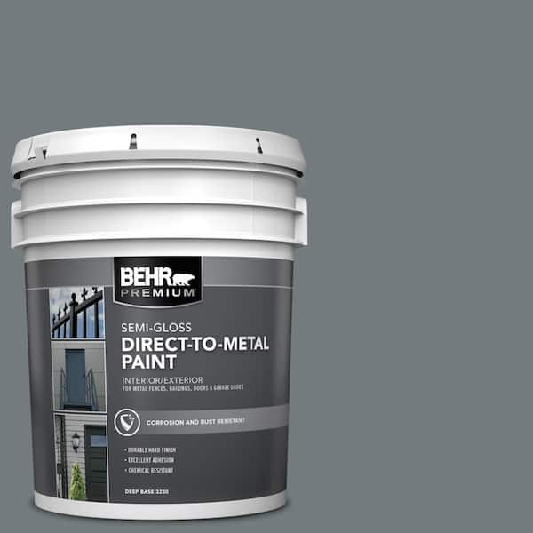 BEHR PREMIUM 5 gal. #PPU25-19 Ocean Swell Semi-Gloss Direct to Metal Interior/Exterior Paint