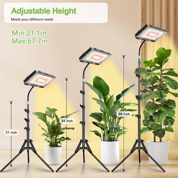 BeamBox 96-LED Full Spectrum Plant Grow Light with Adjustable