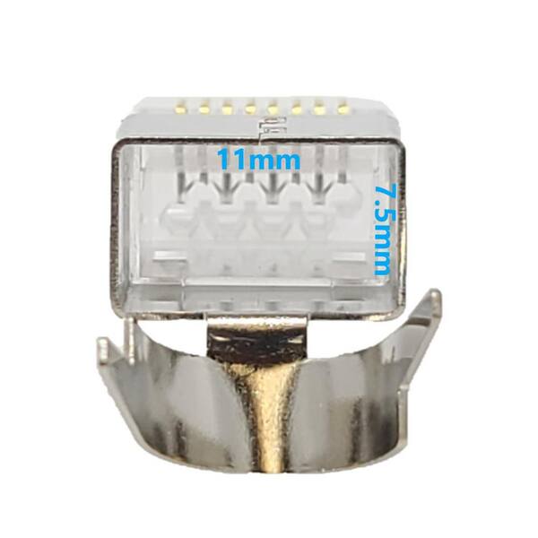 Micro Connectors Câble Ethernet Cat7 En Vrac 23 AWG Blindé S/FTP CMR Bleu