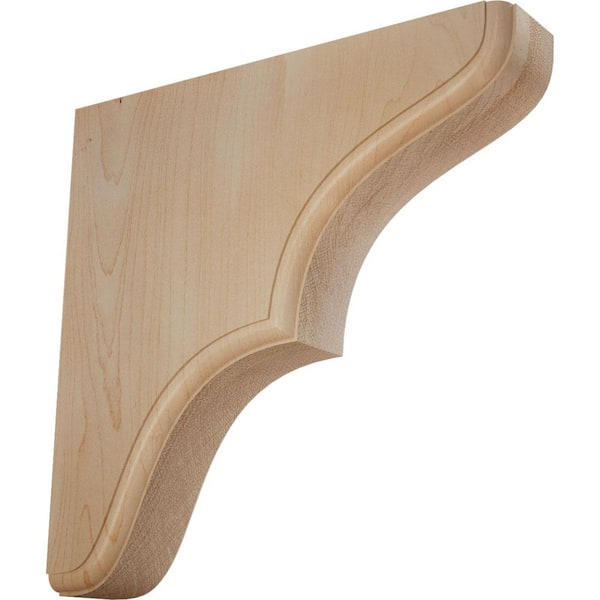 1-3/4 in. x 7-1/2 in. x 7-1/2 in. Maple Stratford Wood Bracket