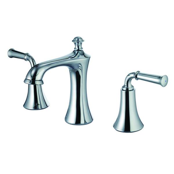 Yosemite Home Decor 8 in. Widespread 2-Handle Bathroom Faucet in Polished Chrome