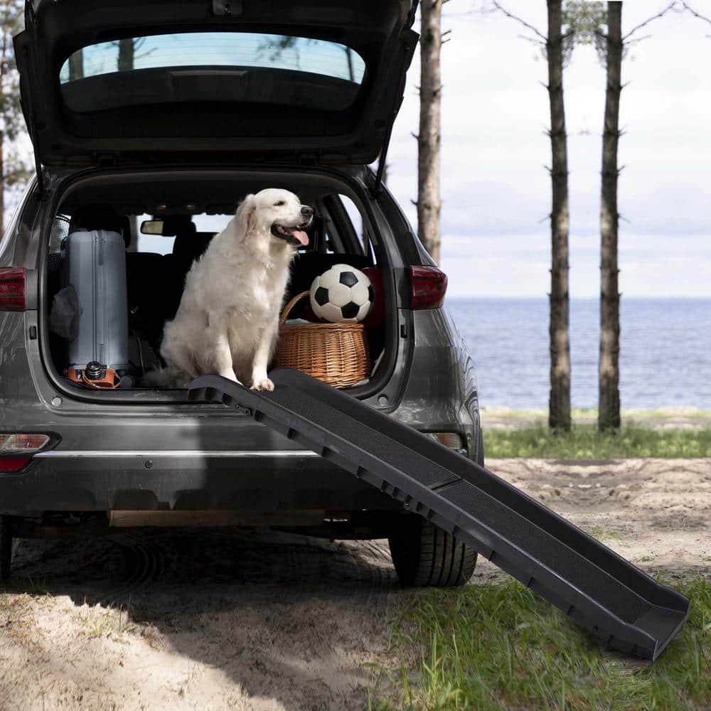 Portable Foldable Pet Dog Ramp Climbing Ladder Suitable for Off-road Vehicl