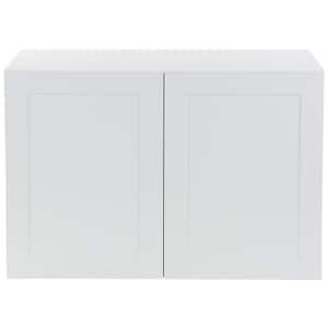 Cambridge White Shaker Assembled Refrigerator Wall Cabinet (36 in. W x 24.5 in. D x 24 in. H)