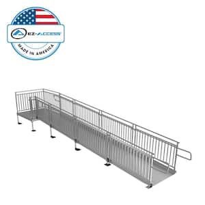 EZ-ACCESS PATHWAY HD 20 ft. Aluminum Code Compliant Modular Wheelchair ...