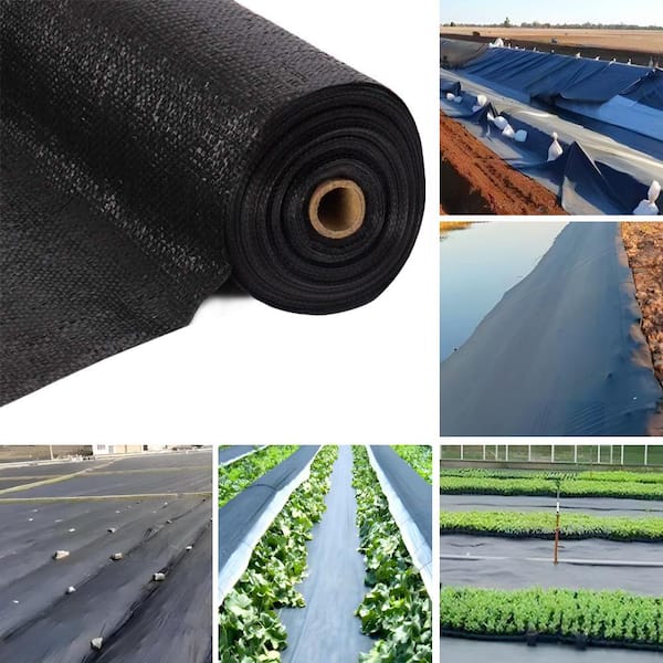 Agfabric 13 ft. x 100 ft. Heavy PP Woven Weed Barrier Soil Erosion Control  Geotextile Landscape Fabric 6 oz. WBEC131006 - The Home Depot