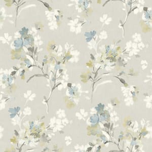 Azalea Light Grey Pre-Pasted Non-Woven Wallpaper