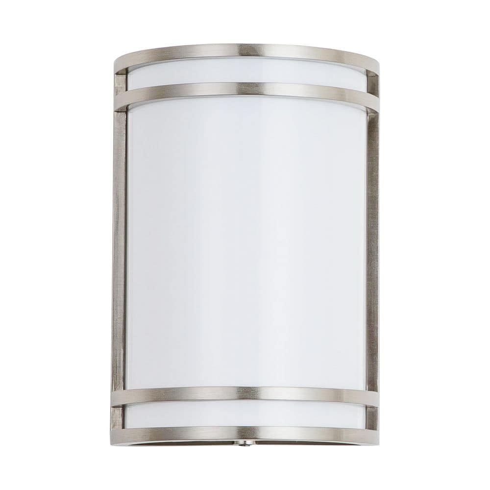 Brushed Nickel LED Wall Sconce with Acrylic Shade