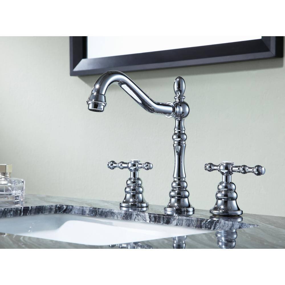 Highland Polished Chrome Widespread 2-Handle Bathroom Faucet
