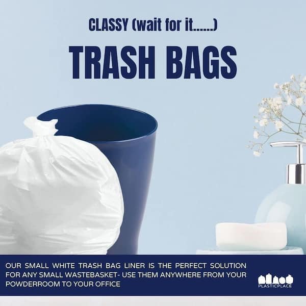 2-4 Gallon Small Trash Bags Bathroom Garbage Bags Value Pack 800