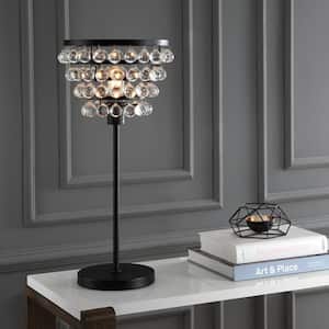 Buckingham 25 in. Bronze/Clear Crystal/Metal Table Lamp