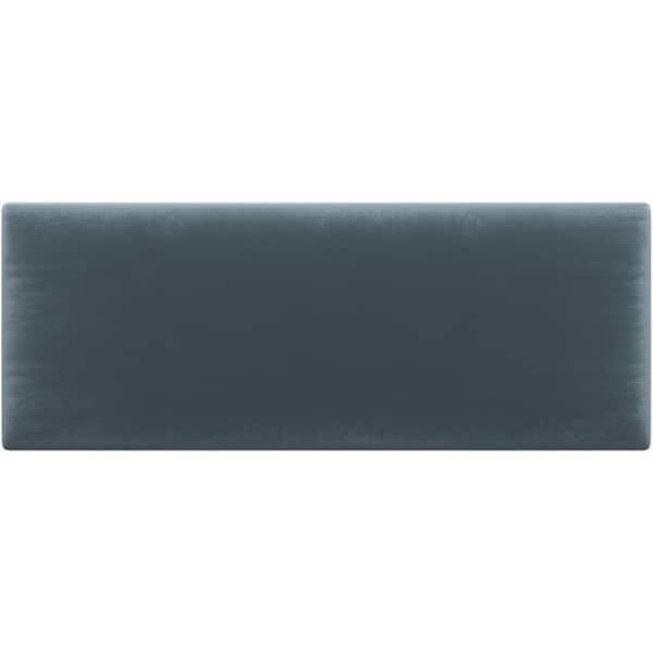 Plush Velvet Antique Blue Queen-Full Upholstered Headboards/Accent Wall Panels