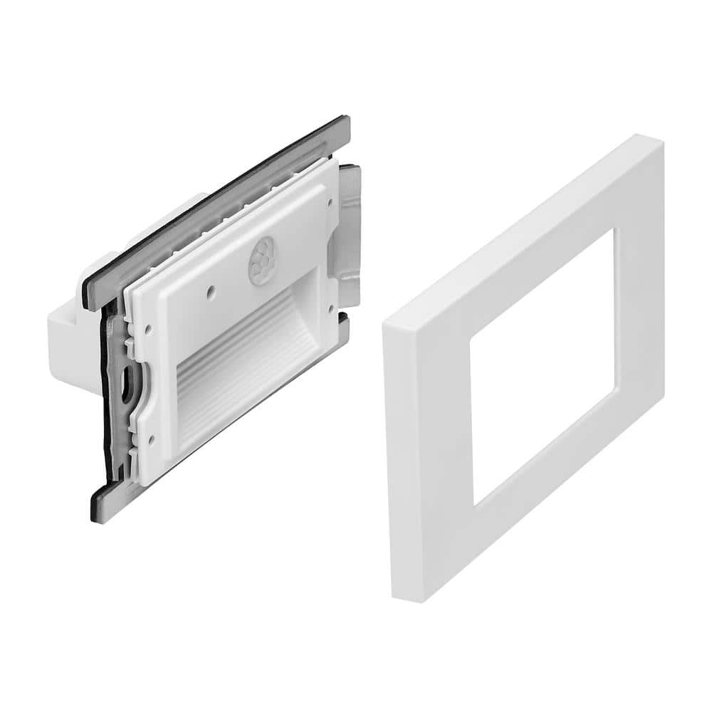White Adjustable LED Motion Sensor Step Lights, 2-Pack