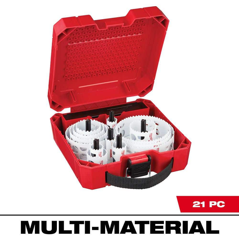 MILWAUKEE Hole Dozer General Purpose Bi-Metal Hole Saw Set (21-Piece) (49-22-4171)