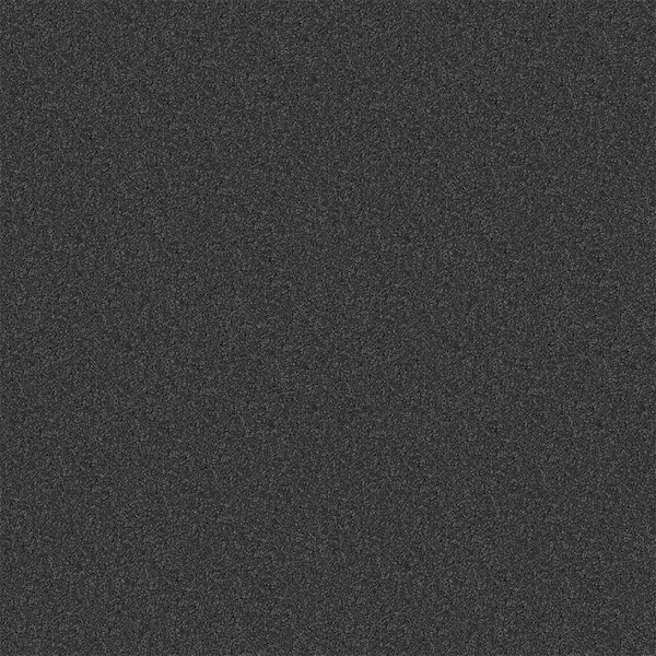 Watercolors II - Gun Metal - Gray 15 ft. 38.4 oz. Polyester Texture Installed Carpet