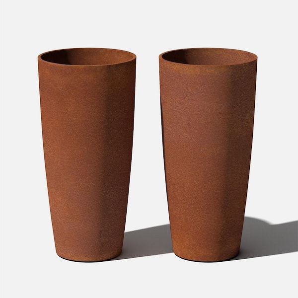 Veradek Patina Series Selena 28 in. Plastic Planter (2 Pack)