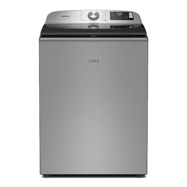 5.3 cu. ft. Top Load Washer in Classic Silver with Extra Power Option