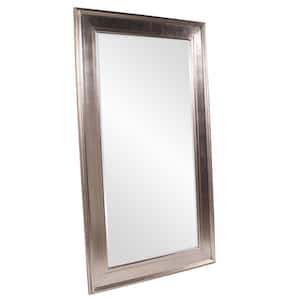 Large Rectangle Bright Silver Leaf Beveled Glass Mirror (49 in. H x 85 in. W)