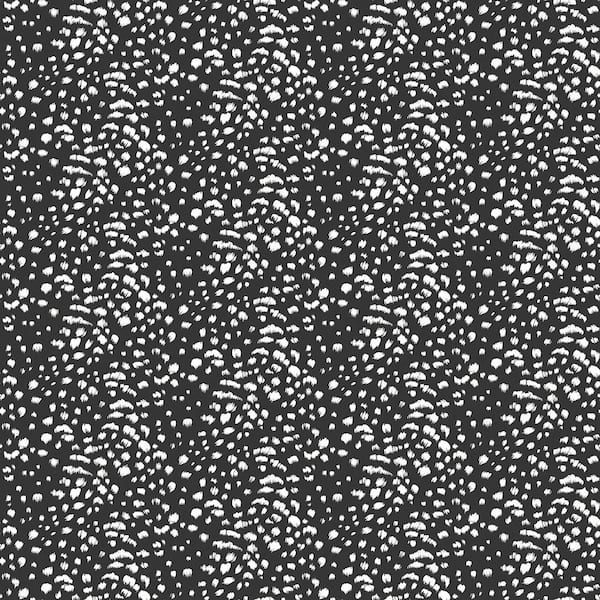 OhPopsi Ula Black Cheetah Spot Wallpaper