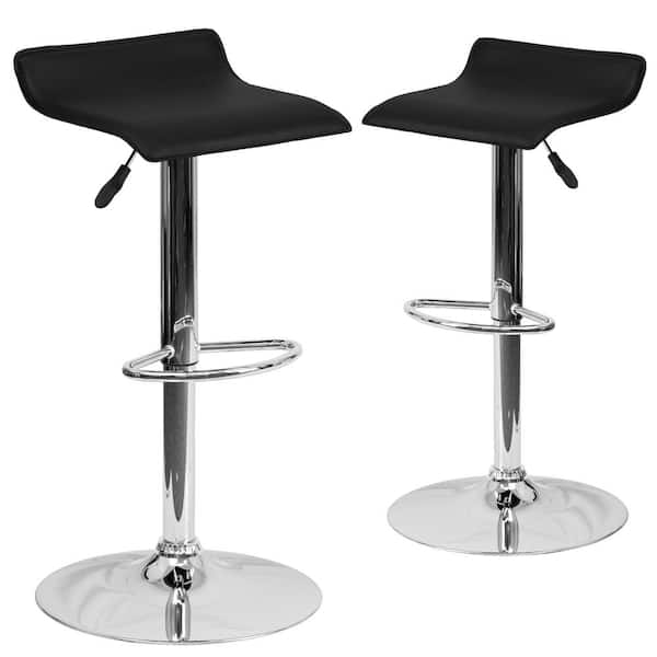 Carnegy Avenue 31.25 in. Black Bar stool (Set of 2)