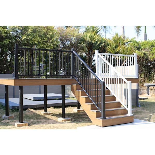 NewTechWood Allure Aluminum Preassembled Bronze Rail Angled Bracket