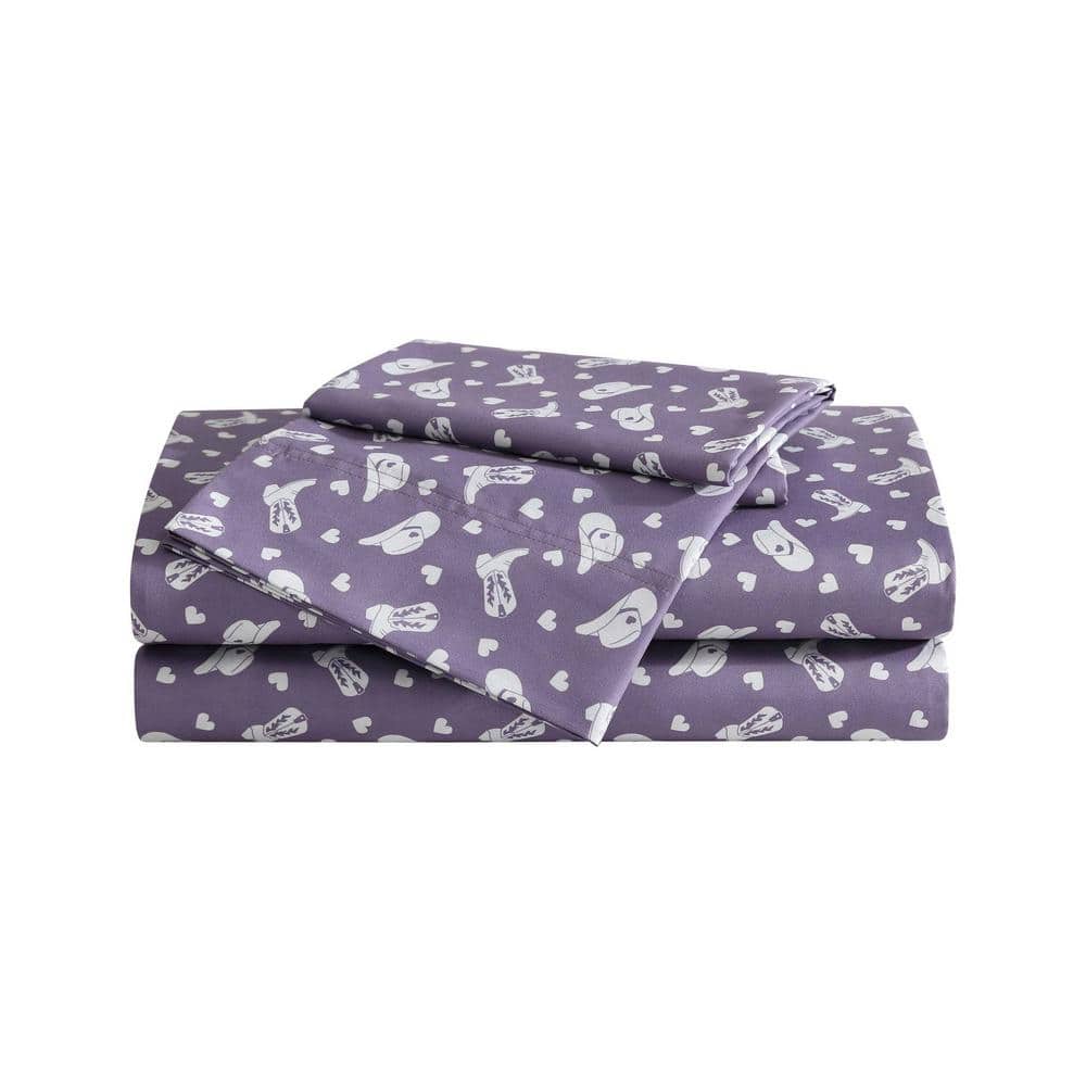 Cowgirl Disco 3-Piece Purple/Silver Microfiber Twin Xl Sheet Set price history on PriceWatchPro