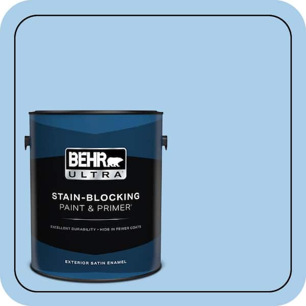 BEHR ULTRA 1 gal. #P520-2 French Porcelain Satin Enamel Exterior Paint & Primer