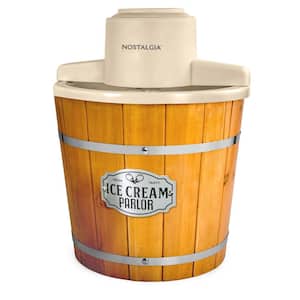4 Qt. Light Wood Bucket Electric Ice Cream Maker