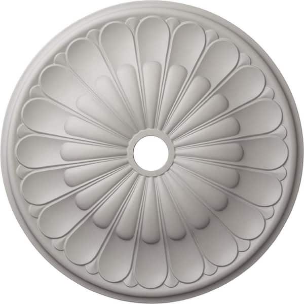 Ekena Millwork 1-7/8 in. x 31-5/8 in. x 31-5/8 in. Polyurethane Gorleen Ceiling Medallion, Ultra Pure White