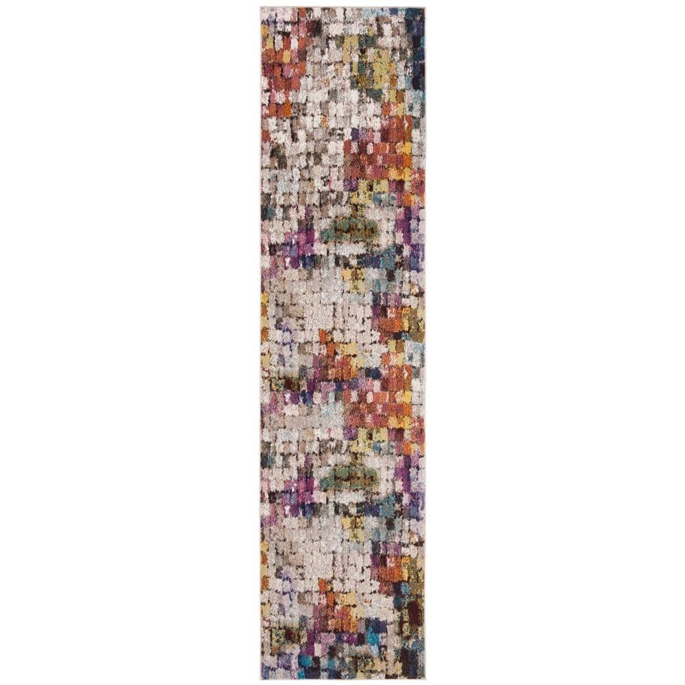 Aria Cream/Rust 2 ft. x 8 ft. Abstract Runner Rug price history on PriceWatchPro