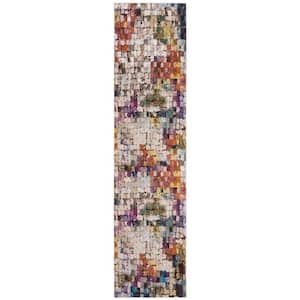 Aria Cream/Rust 2 ft. x 8 ft. Abstract Runner Rug