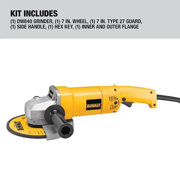 DEWALT 7-in Medium Angle Grinder DEWALT 7-in Medium Angle Grinder