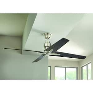Virginia Highland 56 in. Indoor Brushed Nickel Ceiling Fan with Remote Control