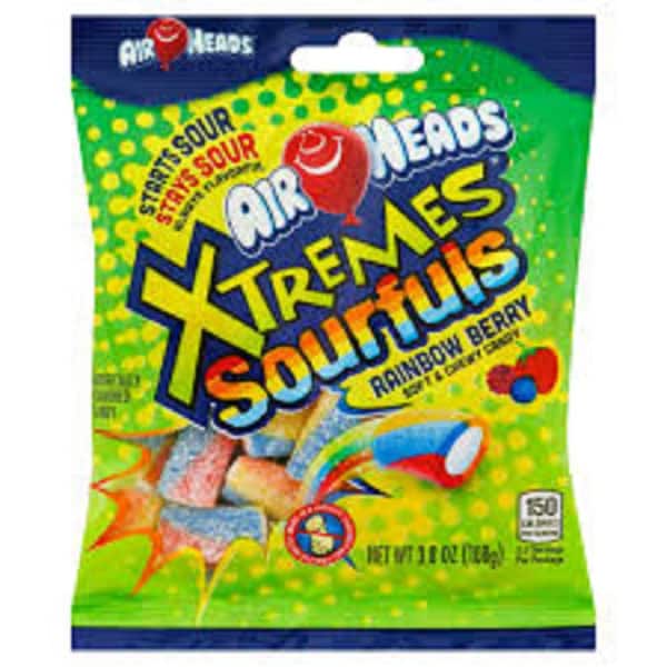 6 oz. Sourfuls Rainbow Berry, Peg Bag Candy