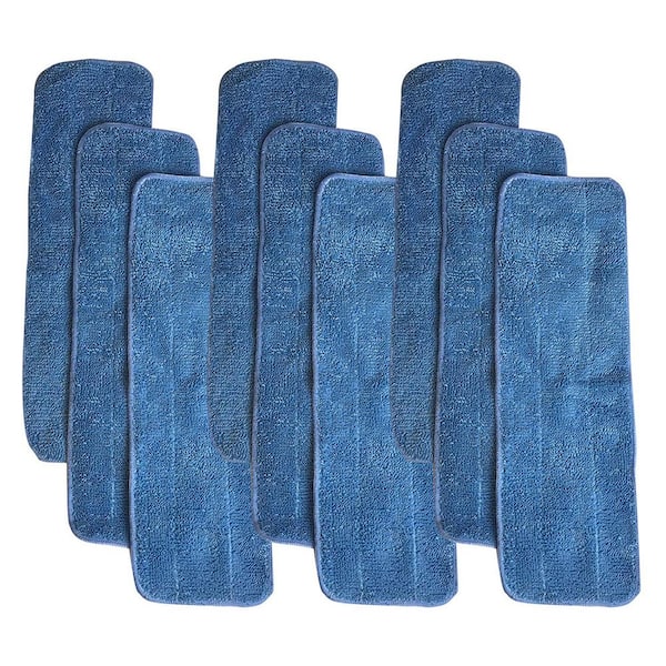 Unbranded Replacement Microfiber Mop Pads, Compatible with Bona Mops, Washable and Reusable (9-Pack)