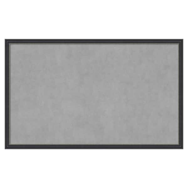 Amanti Art Stylish Black 42 in. x 26 in Framed Magnetic Board