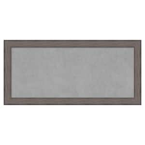 Country Barnwood 53 in. x 25 in. Framed Magnetic Board