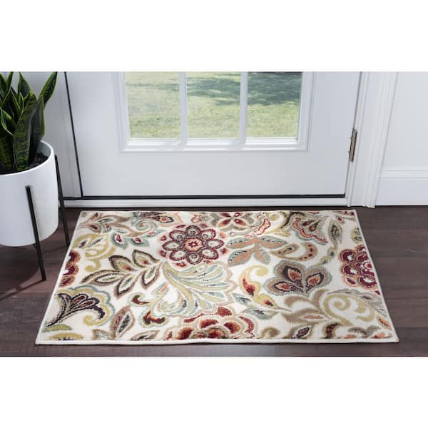 Tayse Rugs Comfort Grip Ivory 4 ft. x 6 ft. Rug Pad