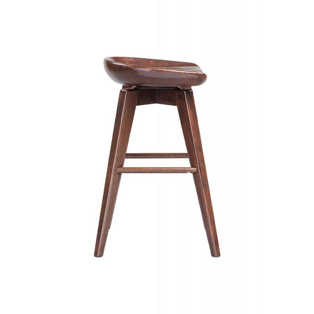Bali 24" Cappuccino Swivel Backless Counter Stool