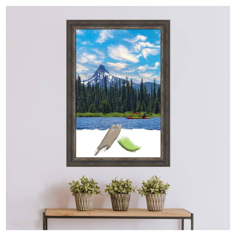 Alta Rustic Char Distressed Polystyrene Wall Picture Frame