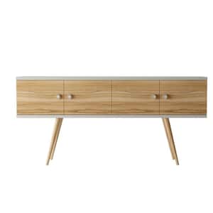 Theodore 60.0 Off White and Cinnamon Sideboard