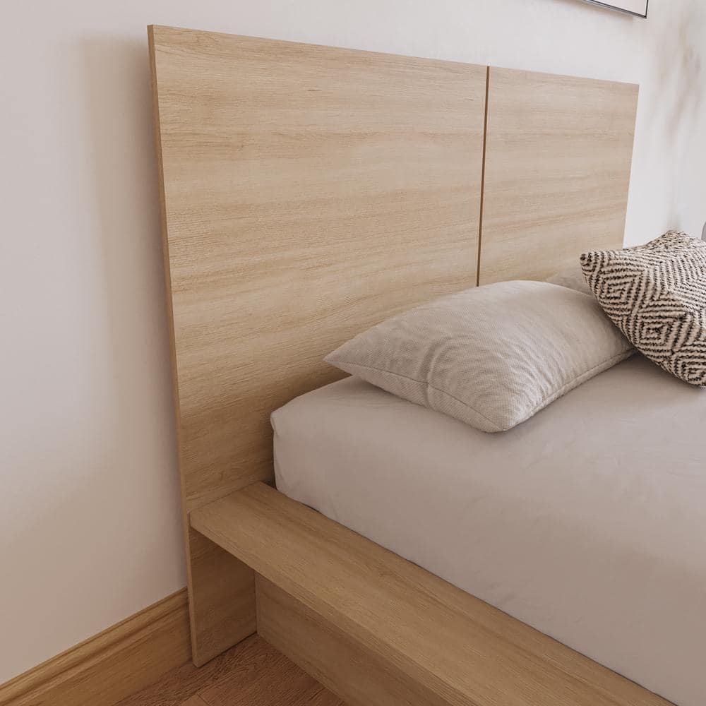 Natural Blonde Oak Full Size Wood Headboard