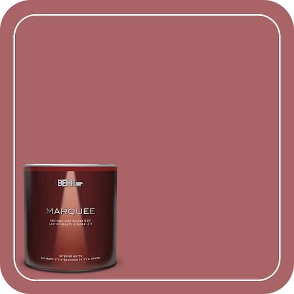 BEHR MARQUEE 1 qt. #PPU1-06 Rose Marquee Matte Interior Paint & Primer